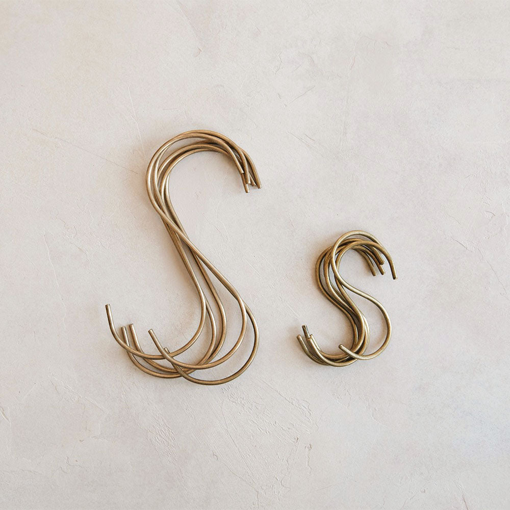 S Utility Hook - Antique Brass