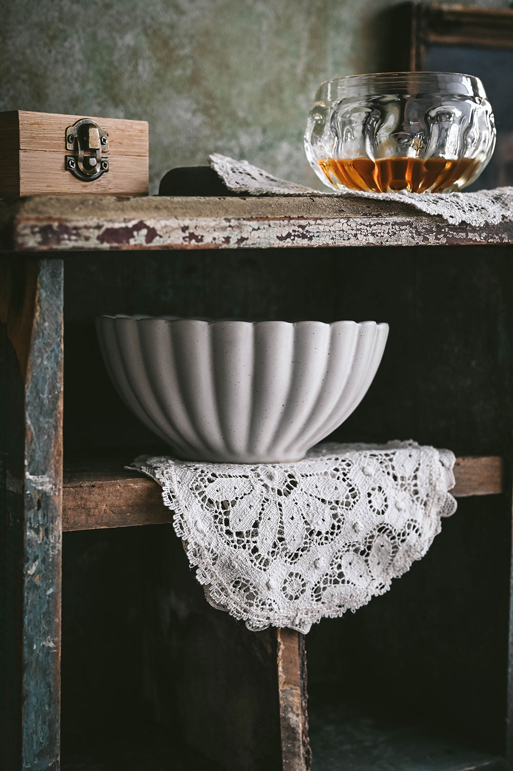 Fluted Ceramic Bowl