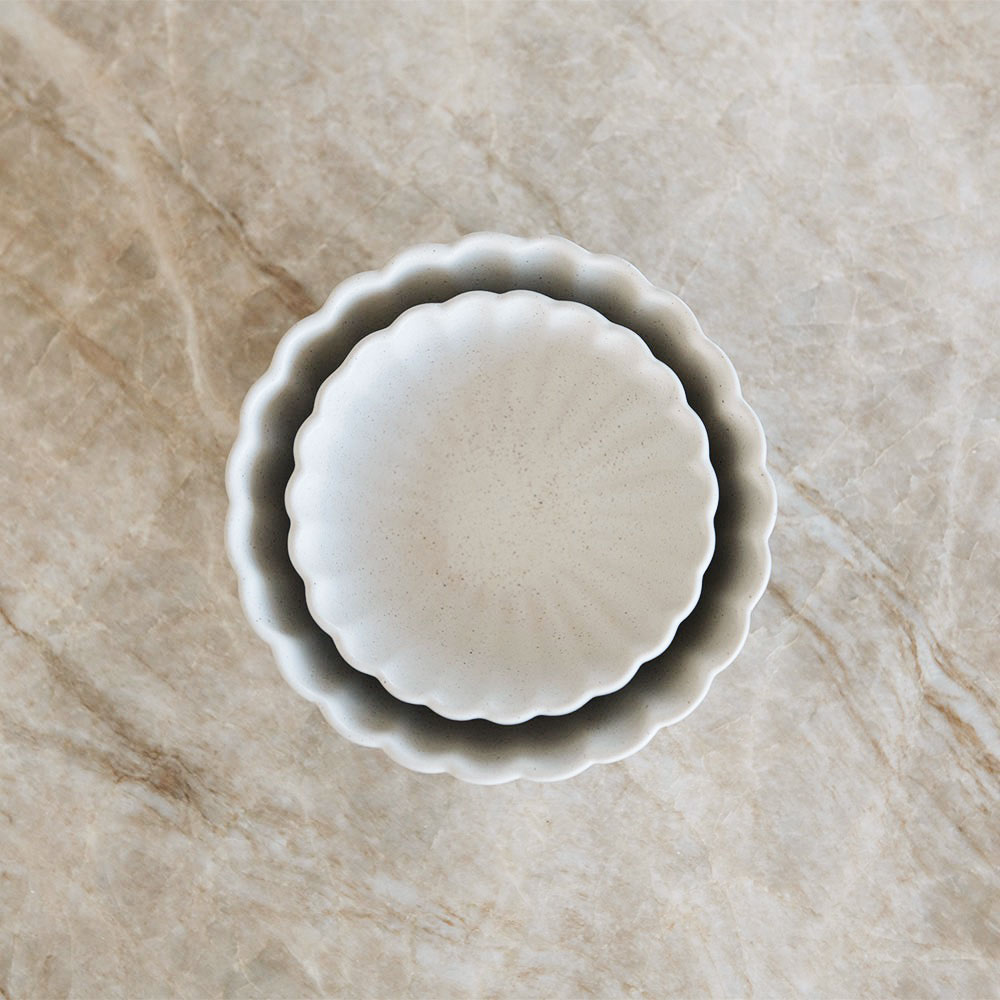Fluted Ceramic Bowl