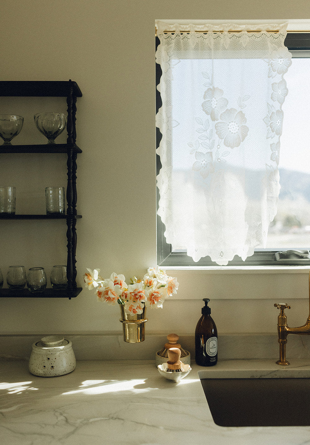 Roan Iris Olive Ring Wall Vase
