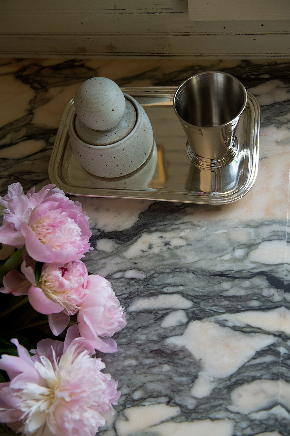 Roan Iris Tray - Polished Nickel