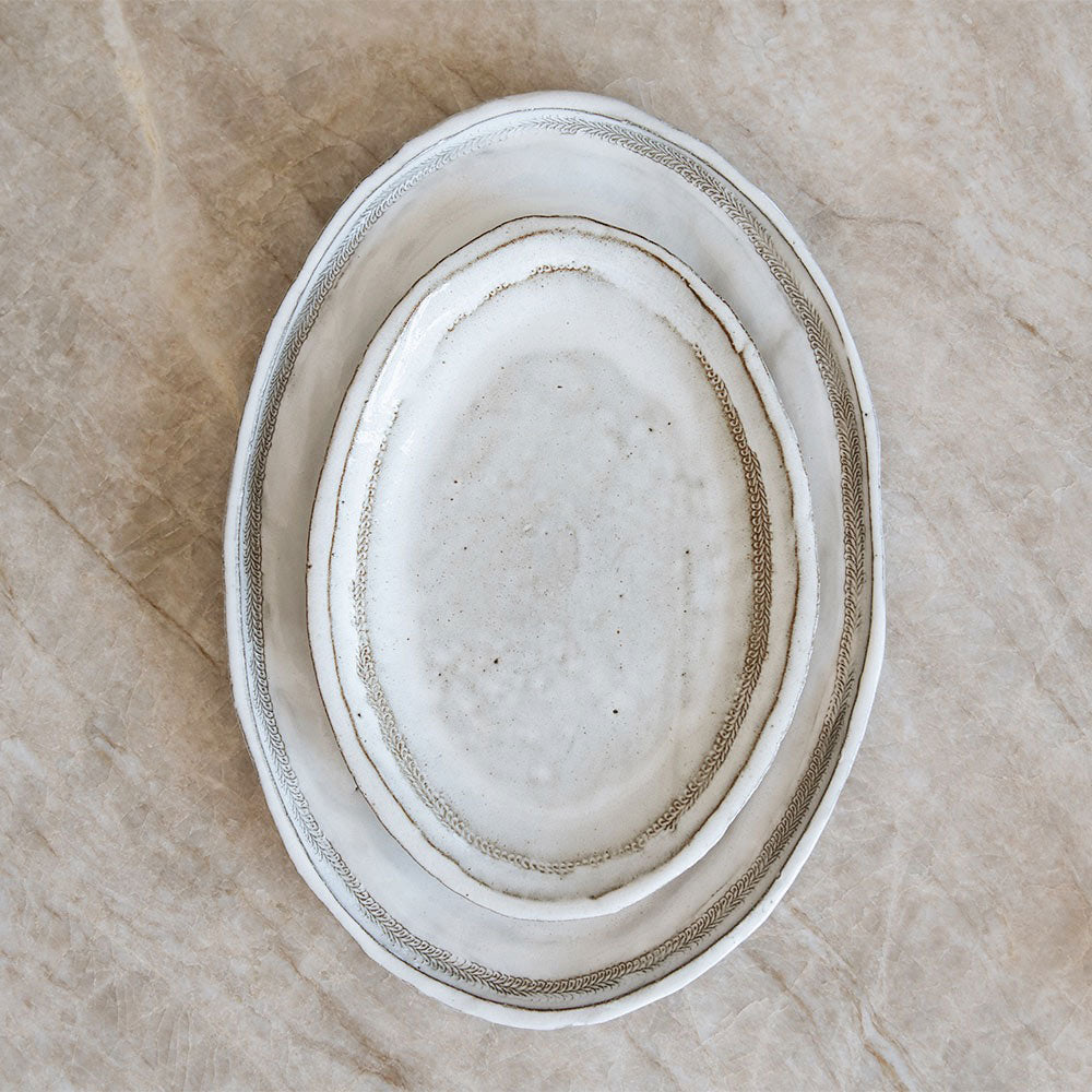 Handcrafted Stoneware Serving Platter