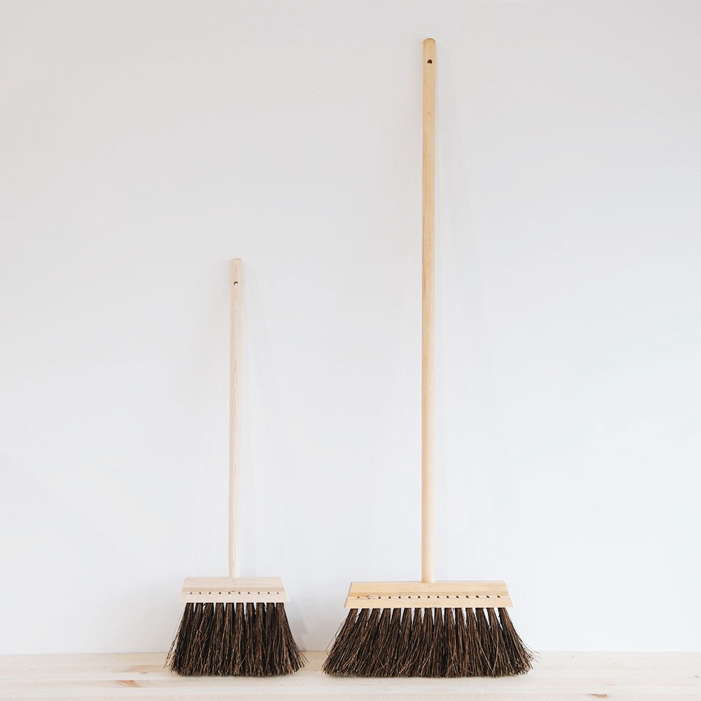 Wood Outdoor Broom - Short