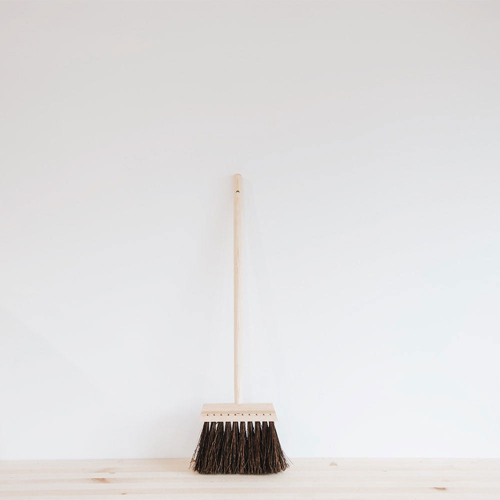 Wood Outdoor Broom - Short
