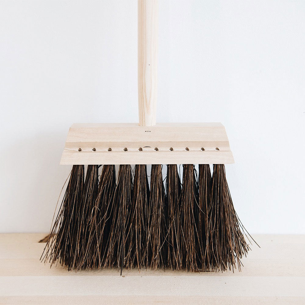 Wood Outdoor Broom - Short